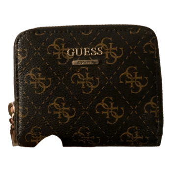 Guess logo print wallet
