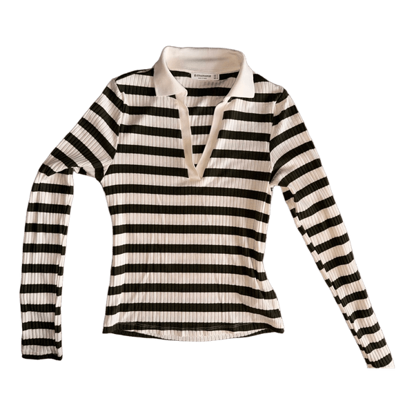 Stradivarius striped long sleeve top