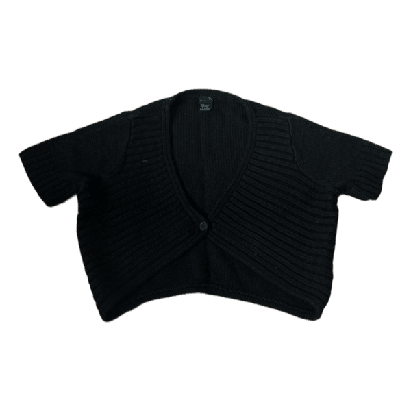 black cardigan