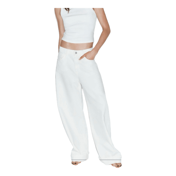 Hvide Zara wide-leg jeans