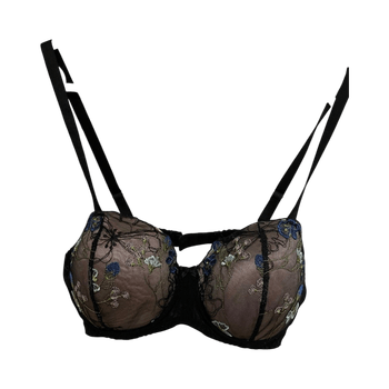 Kirjailtu mesh-rintaliivit