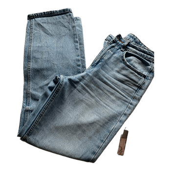 Blue straight leg jeans