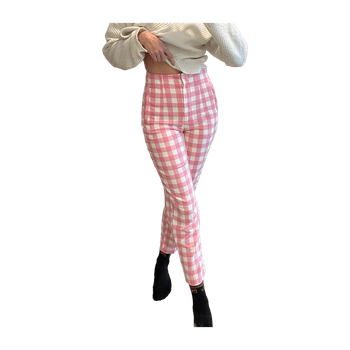 Zara Checkered Pastel Pants
