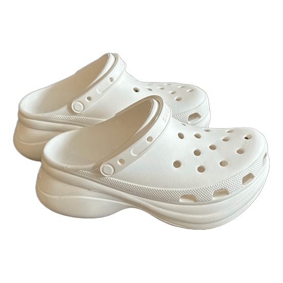 White Crocs Bae Clog