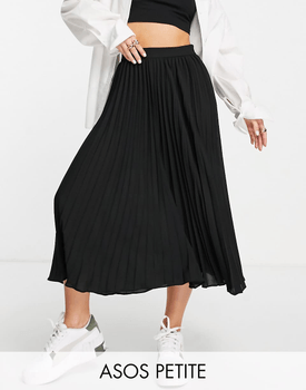 Pleated midi skirt