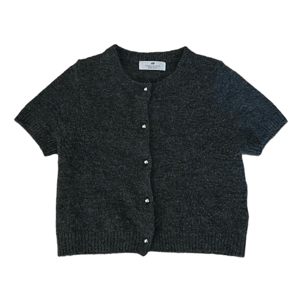 H&M kortærmet strikket cardigan