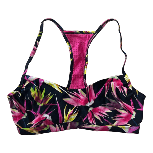 Floral print bikini top