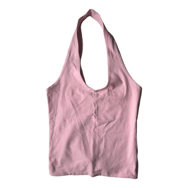Pink halter top