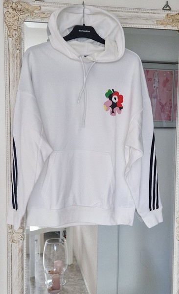 Adidas x Marimekko valkoinen huppari,S
