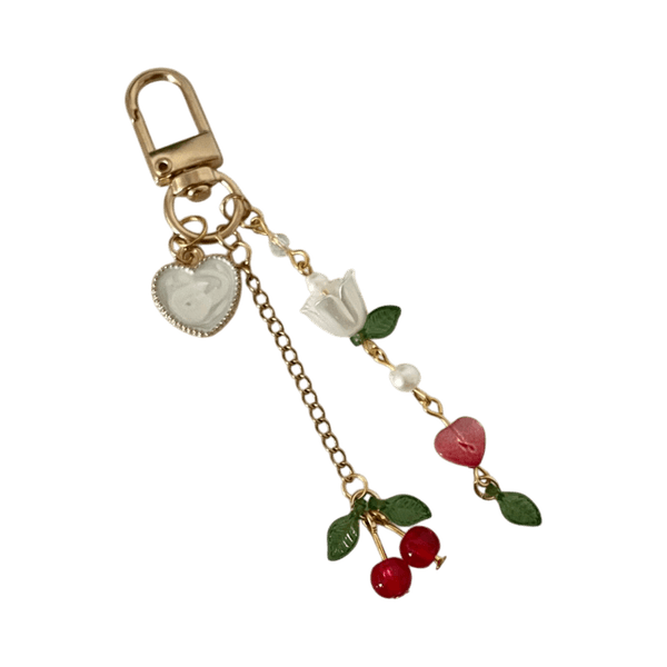 Bag charm kirsikka