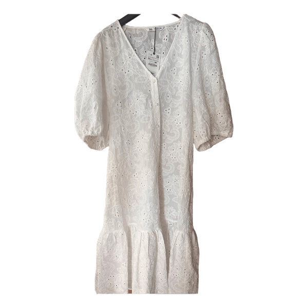 White embroidered dress