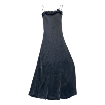 Black rose detail dress