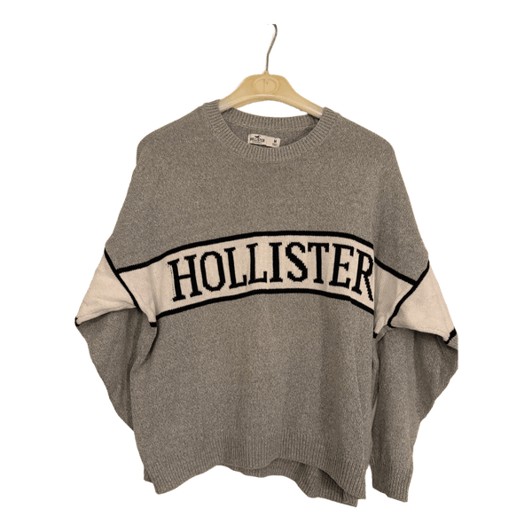 Grå Hollister striktrøje