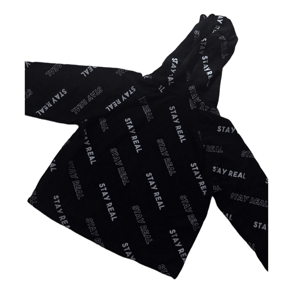 Black Stay Real hoodie