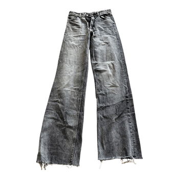 Long Grey wide-leg jeans