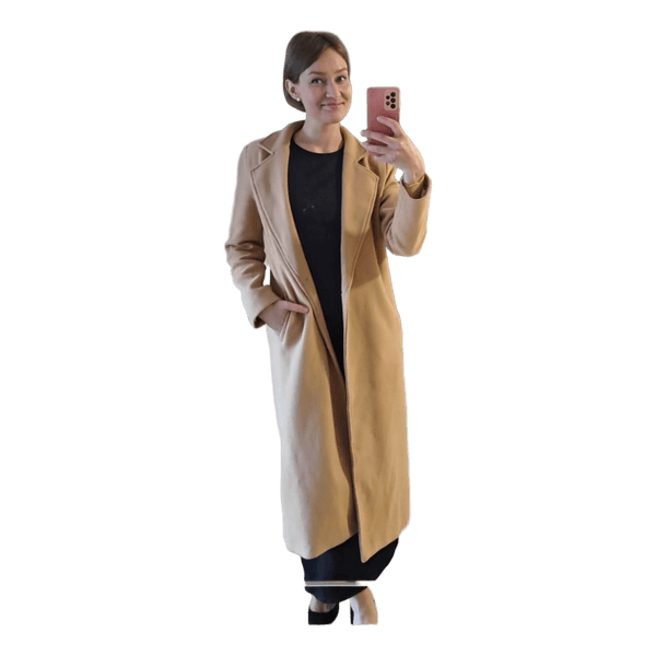 Long beige coat