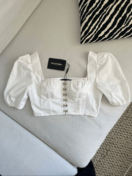 Milkmaid style crop top