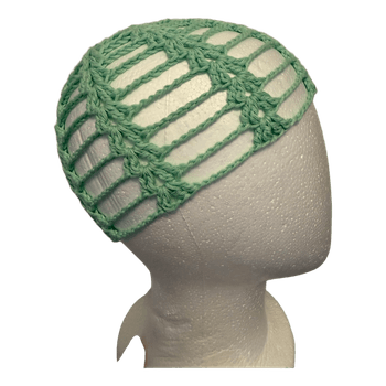 Virkattu minttu beanie