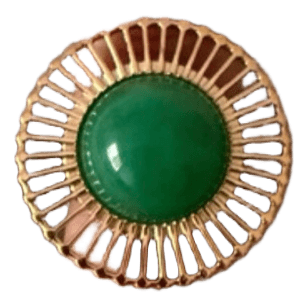 Green gem Adjustable El Corte Ingles ring- New without tags