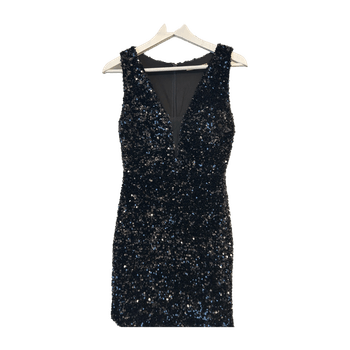 Black Sequin Dress