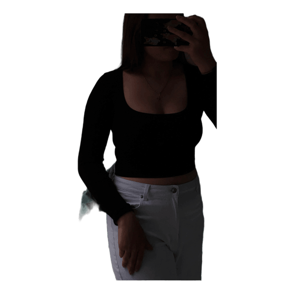 🖤 ZARA black crop top | XS–S | Excellent condition