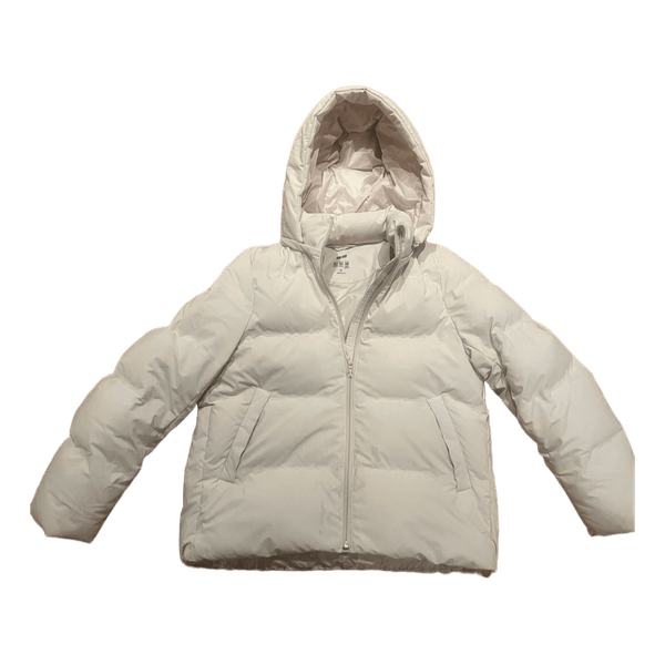 Hvid Uniqlo dynejakke