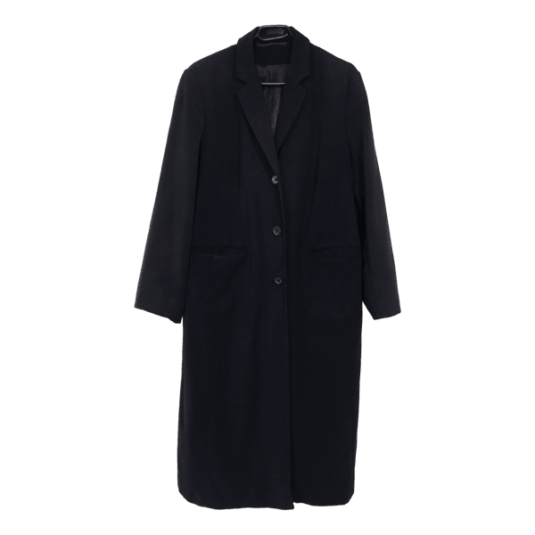 Manteau long bleu marine