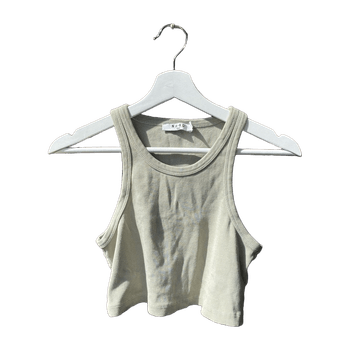 Salvianvärinen croptop