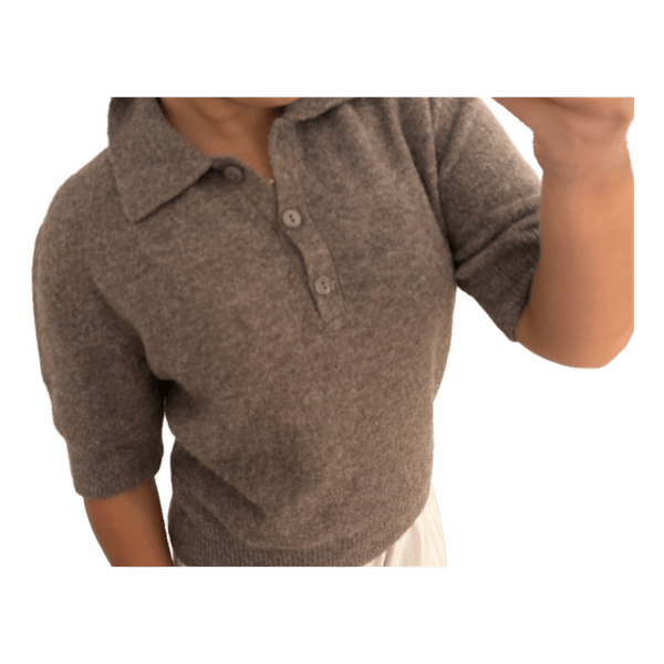 Gina Tricot strikket polobluse