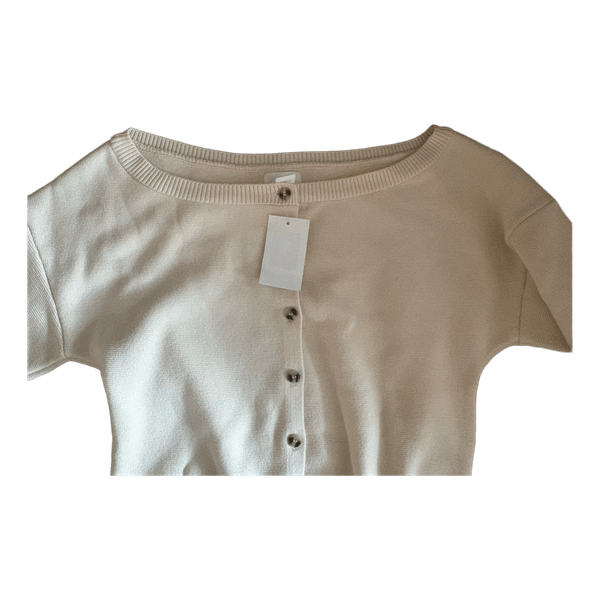 Beige knitted cardigan