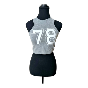 H&M Harmaa lyhyt toppi