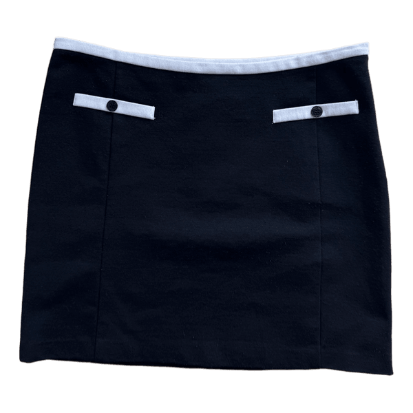 Black mini skirt
