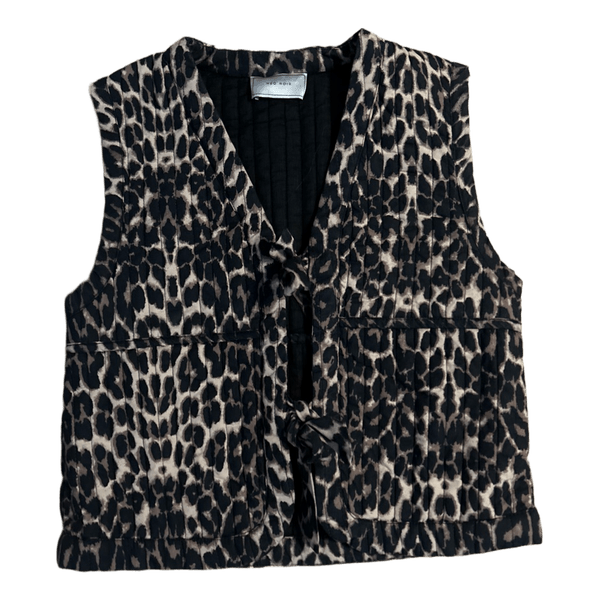 Leopard print vest