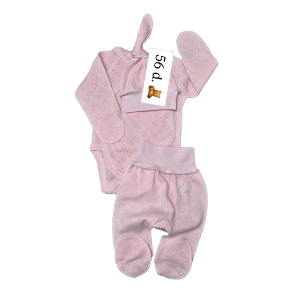 Pink baby clothing set