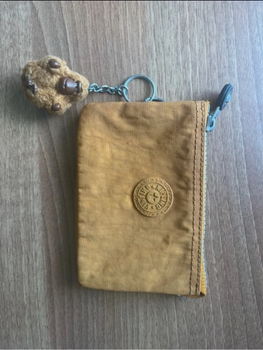 Kipling Beige zippered purse