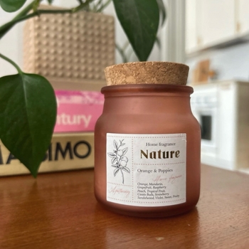 Rusta: Fragrance Nature Candle / Orange & Poppies