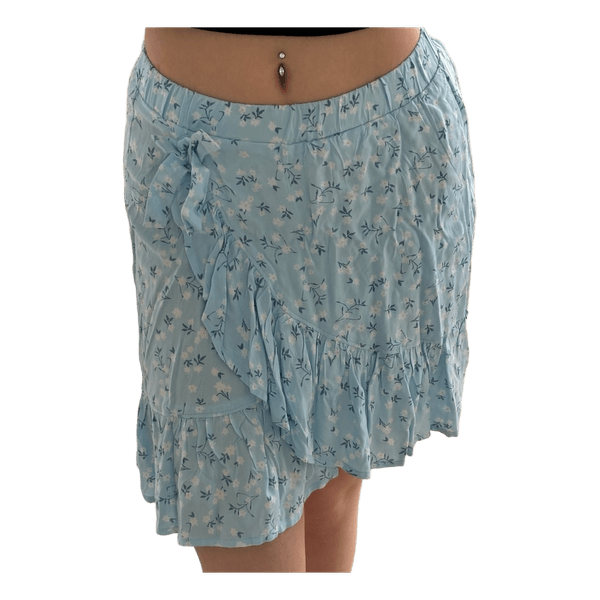 Light blue floral skirt