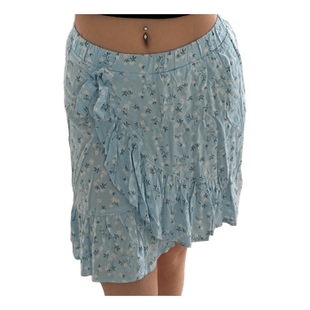 Light blue floral skirt