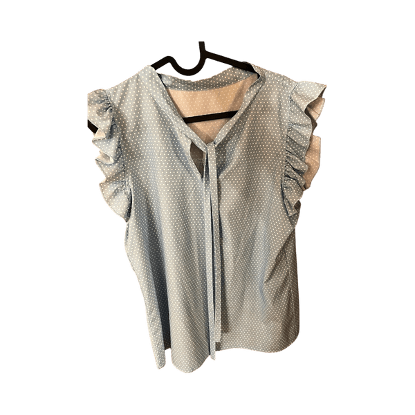 Light blue top