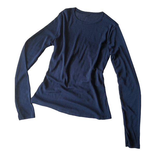 Navy long sleeve top