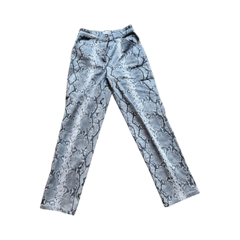 Snake print jeans 