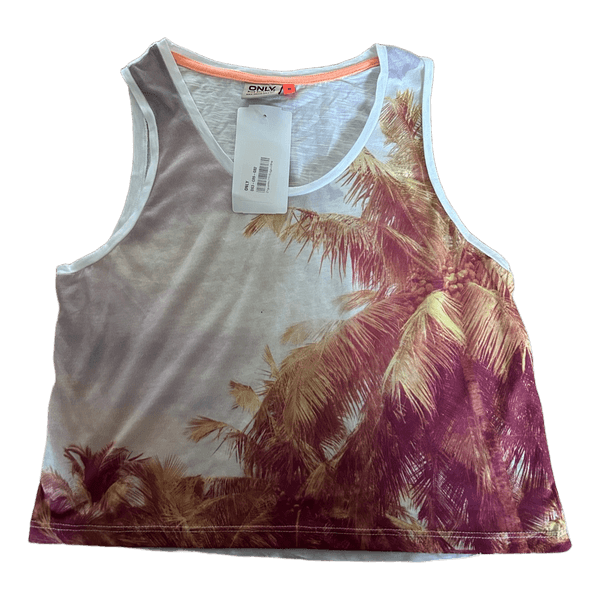 ONLY palm tree tank top