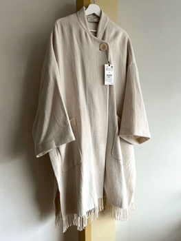 Zara wool cape coat