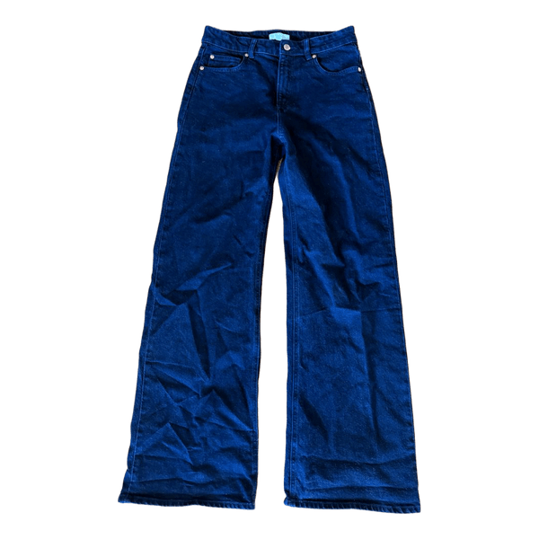 Mørkeblå vidde jeans