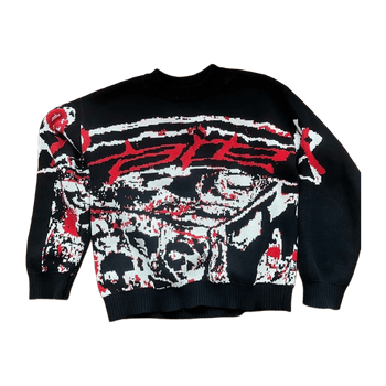 Racer worldwide red knit