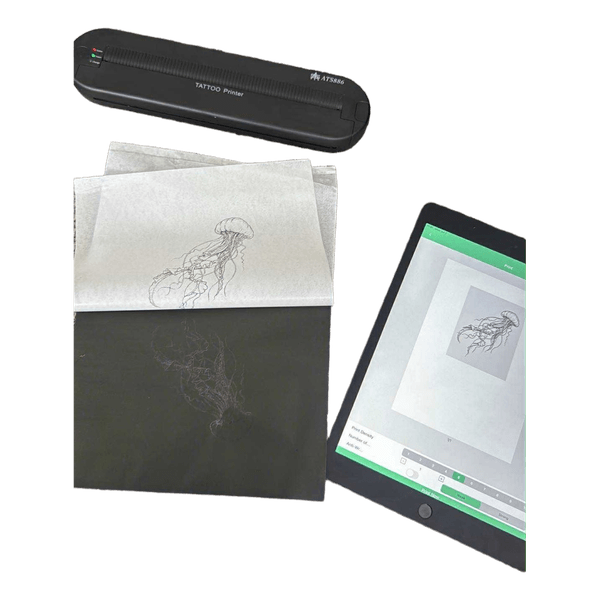 Portable thermal tattoo printer
