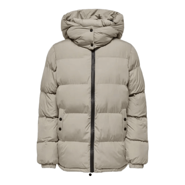 Beige puffer jacket