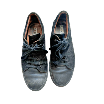 Acne Studios black suede sneakers