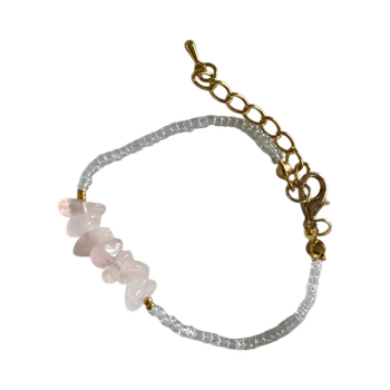 Ruusukvartsi rannekoru