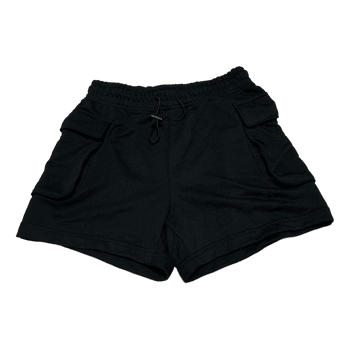 Black soft cargo shorts